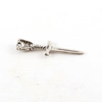 Sterling Silver Skull Horned Devil Sword Charm Day of the Dead
