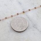 14K Gold Filled 14K GF Double Bar Link Flat Delicate – Sold by the Foot