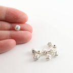 Sterling Silver 6mm Corrugated Seamless Round Spacer Beads (10pc)