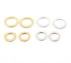 Pewter Medium or Small 23mm or 19mm Metal Raw Organic Open (2pc)