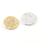 Pewter Round Coin Evil Eye Center Pendant 23mm Charm