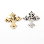 Pewter Extra Large Cross for Pointed Crystals Inlay Pendant