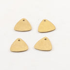 Brass Small 12mm x 12mm Metal Hammered Stamping Blank Rounded (4pc)