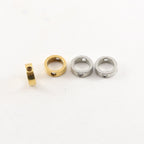 Pewter Small 9mm Metal Open Circle Connector Bead Ring 2 Hole (2pc)