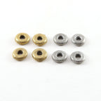 Pewter Small 7mm Metal Textured Donut Circle Thick Connector (4pc)