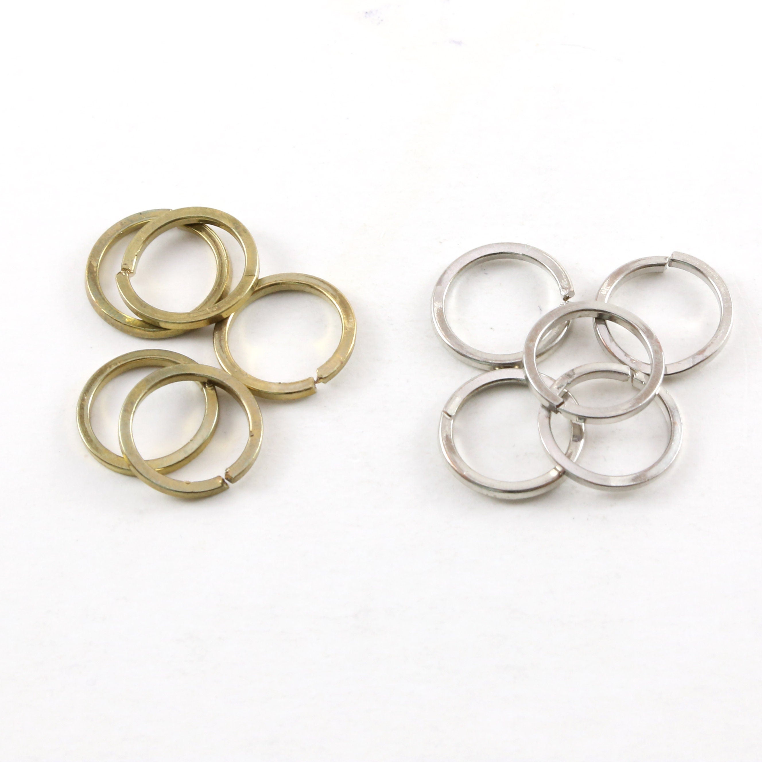 Pewter Thick Split Ring Open Circle 15mm Metal Connector Ring (5pc)
