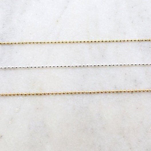 Gold Plated or Brass 3 Ft Tiny Delicate 1.5mm Shiny Gold – Sold by the Foot