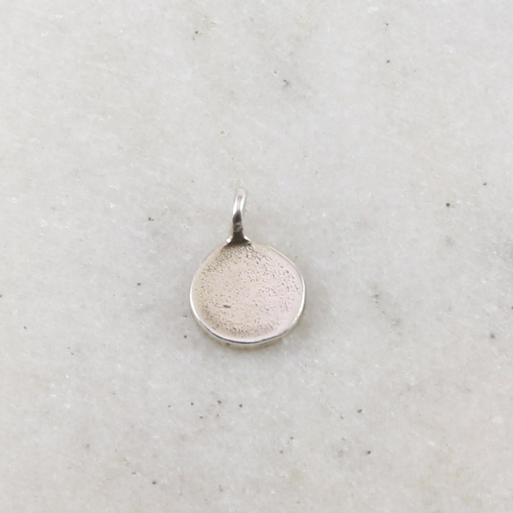 12mmx8mm Sterling Silver Small Raw Shape Stamping Blank Disk Circle Charm