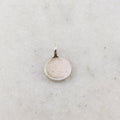 12mmx8mm Sterling Silver Small Raw Shape Stamping Blank Disk Circle Charm