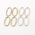 Brass Thick Split Ring Oval 29mm x 14mm Metal Connector Ring (4pc)