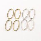 Brass Thick Split Ring Oval 29mm x 14mm Metal Connector Ring (4pc)