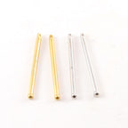 Pewter Metal Medium 32mm x 2mm Bar Drop Charm with Ball End (2pc)