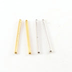 Pewter Metal Medium 32mm x 2mm Bar Drop Charm with Ball End (2pc)