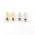 Pewter Metal Zipper Charm Triangle Dagger Pendant Point 17mm X (2pc)