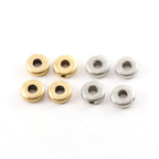 Pewter Small 9mm Metal Open Circle Bead Top Hole Drilled 2 (4pc)
