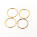 Brass Medium Open Circle 22mm Connector Link Round Charm (4pc)