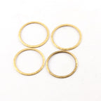 Brass Medium Open Circle 22mm Connector Link Round Charm (4pc)