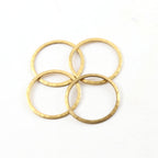 Brass Medium Open Circle 22mm Connector Link Round Charm (4pc)