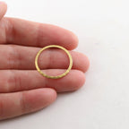 Brass Medium Open Circle 22mm Connector Link Round Charm (4pc)