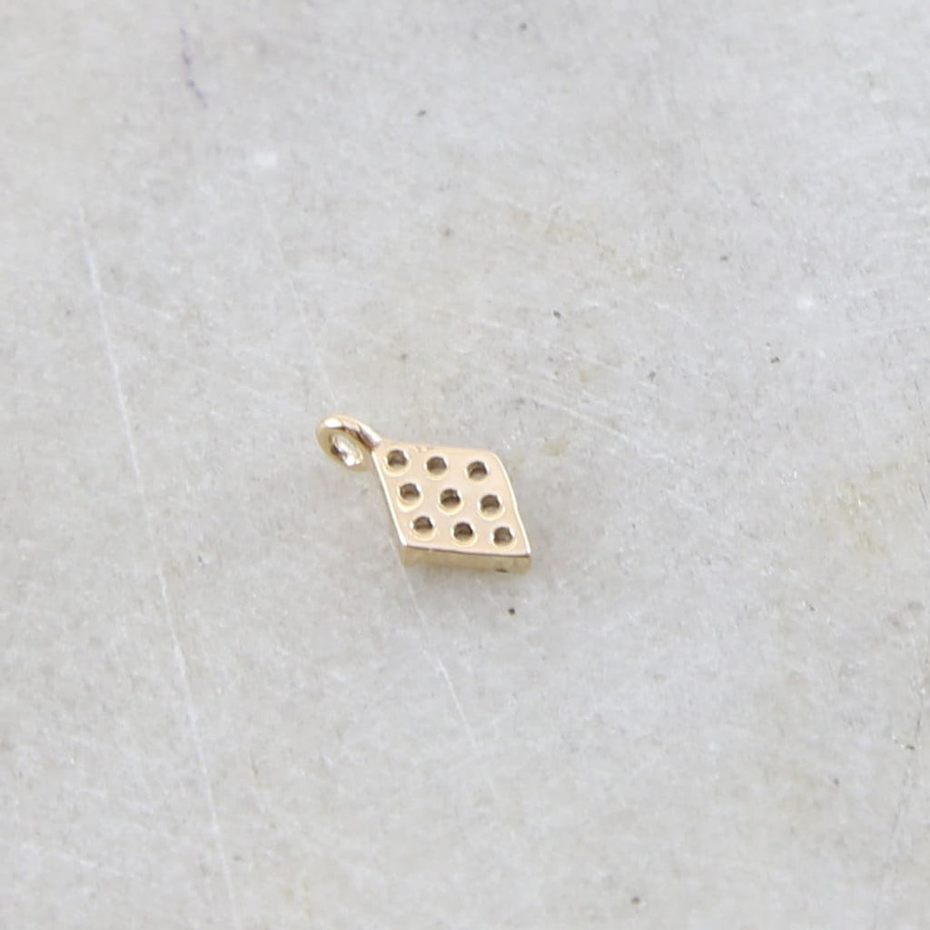 8mmx4mm Rhodium Plated Gold or Silver Rhodium Cubic Zirconia Tiny Diamond