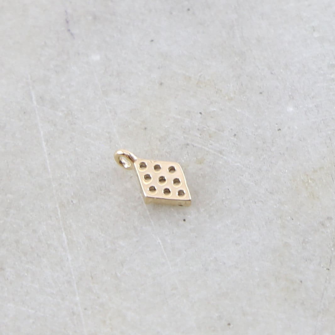 8mmx4mm Rhodium Plated Gold or Silver Rhodium Cubic Zirconia Tiny Diamond