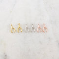 11mmx5mm Sterling Silver or Vermeil Tiny Rose Gold Wishbone Luck Lucky (2pc)