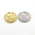 35mm Pewter Vintage Style Spanish Reale Coin Foreign Coin Currency
