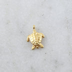 Sterling Silver or Vermeil Small Sea Turtle Charm Ocean Summer Vacation Animal – Antique Silver