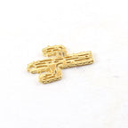 Sterling Silver or Vermeil Flat Cactus Charm Southwestern Desert Charm Summer