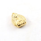 Sterling Silver or Vermeil Detailed Sitting Buddha Oval Design Yoga Pendant