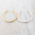 Pewter Large Double Top Loop Horse Shoe Arc Curve U Shape