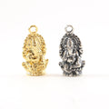 25mmx12mm Sterling Silver or Vermeil Large Detailed Ganesh Deity Charm Hindu