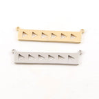 Pewter Metal Arrow Cut Out Bar 38mm x 7mm Connector Necklace