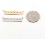 Pewter Metal Arrow Cut Out Bar 38mm x 7mm Connector Necklace
