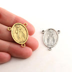 Pewter Catholic Sacred Heart of Jesus Pray for Us Double Sided