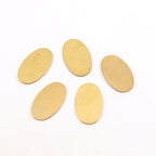 Brass 22mm x 13mm Metal Oval Stamping Blank No Hole Cut Out (5pc)