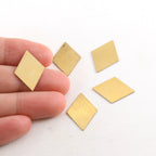 Brass 20mm x 15mm Metal Smooth Diamond Stamping Blank (5pc)
