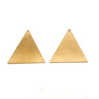 Brass Large 28mm x 25mm Metal Smooth Triangle Stamping Blank (2pc)