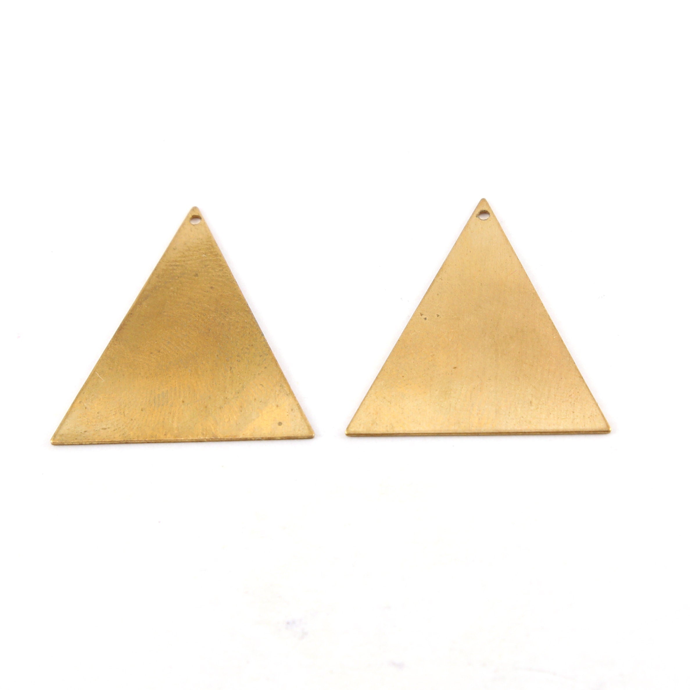 Brass Large 28mm x 25mm Metal Smooth Triangle Stamping Blank (2pc)