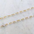 Vermeil Dainty Rainbow Moonstone Rosary Beaded Wire Wrapped – Sold by the Foot