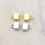 Pewter 1 Set 2 Pieces Flat 7mm Ribbon Leather End Glueing End (2pc)