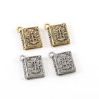 Pewter Holy Bible Pendant Religious Spiritual Catholic (2pc)