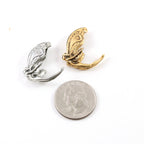 25mmx25mm Pewter Large Flying Fairy Pretty Wings Pixie Charm Fantasy