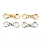 30mmx12mm Pewter Moveable Handcuff Police Charm in Antique Gold Antique (2pc)
