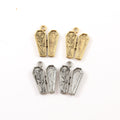 21mmx15mm Pewter Skeleton in Coffin Charm Pendant Halloween Skeletons (2pc)