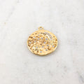 22mmx25mm Rhodium Plated Cubic Zirconia Large Crescent Moon and Star Thick