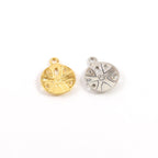 Sterling Silver or Vermeil Medium Sand Dollar Ocean Nautical Shell Charm