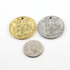 35mm Pewter Vintage Style Spanish Reale Coin Foreign Coin Currency