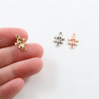7mmx8mm Sterling Silver or Vermeil Small Pirate Skull Connector Link Day
