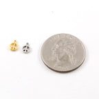 Sterling Silver or Vermeil Teeny Tiny Peace Sign Charm in or Hippie Love